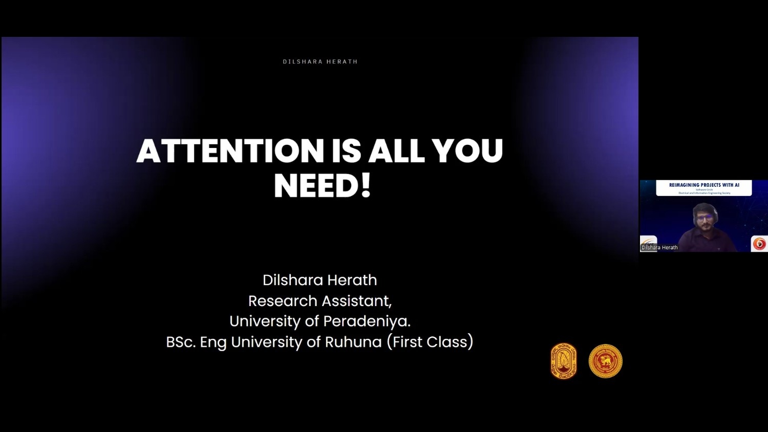 Virtual Session Screenshot